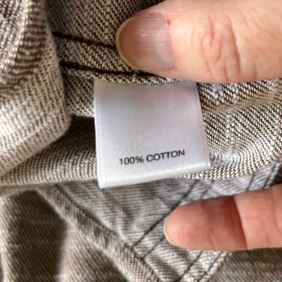 Solaris Shirt Mens XL Outdoor Hiking Long Sleeve Button Up Thick 100% Cotton - Picture 5 of 8